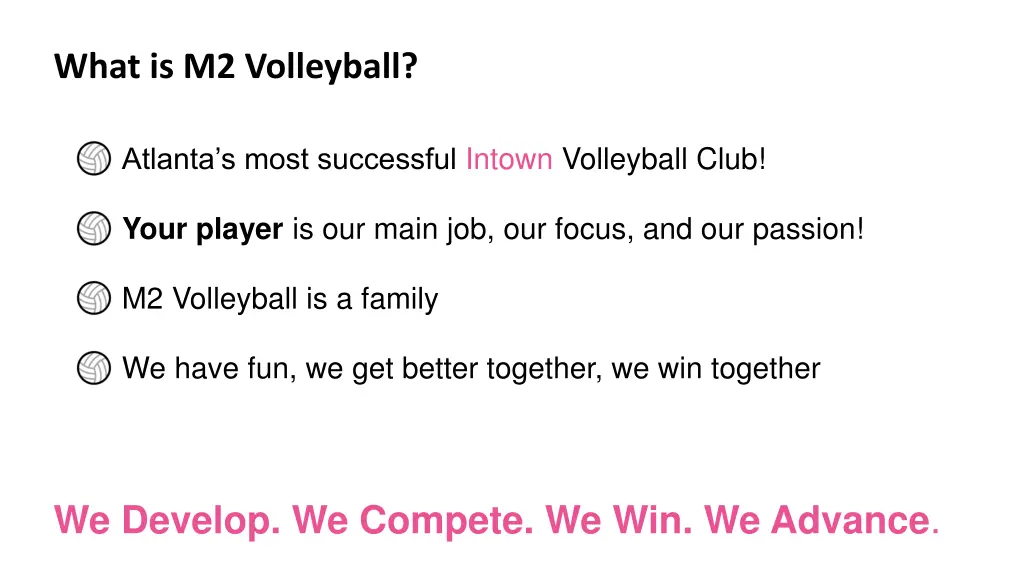 what is m2 volleyball