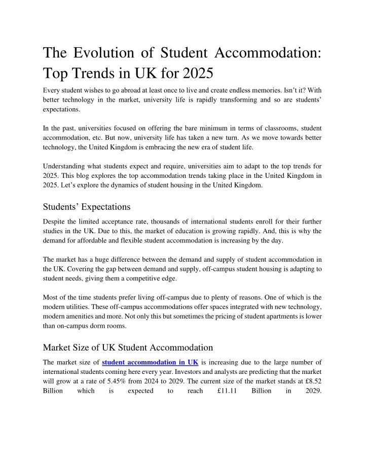 the evolution of student accommodation top trends