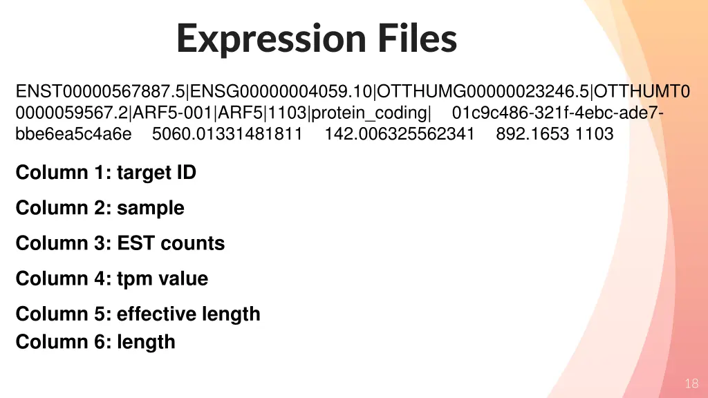 expression files