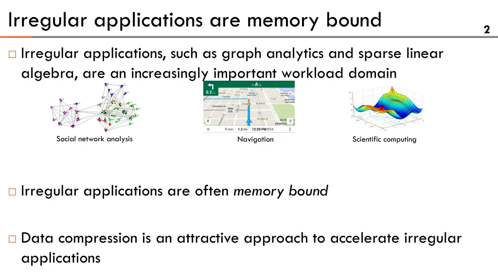 irregular applications are memory bound