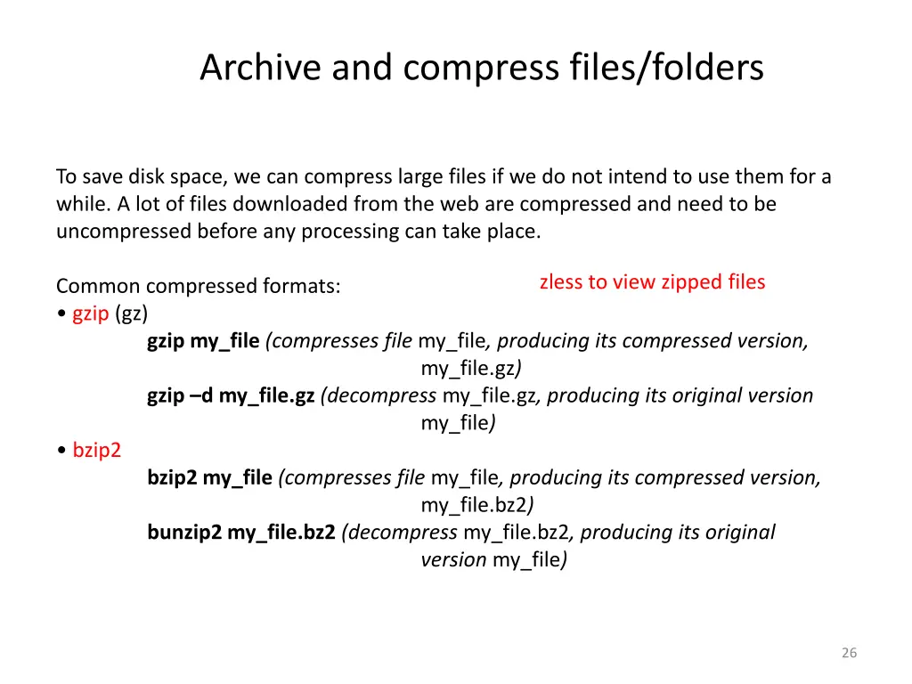 archive and compress files folders