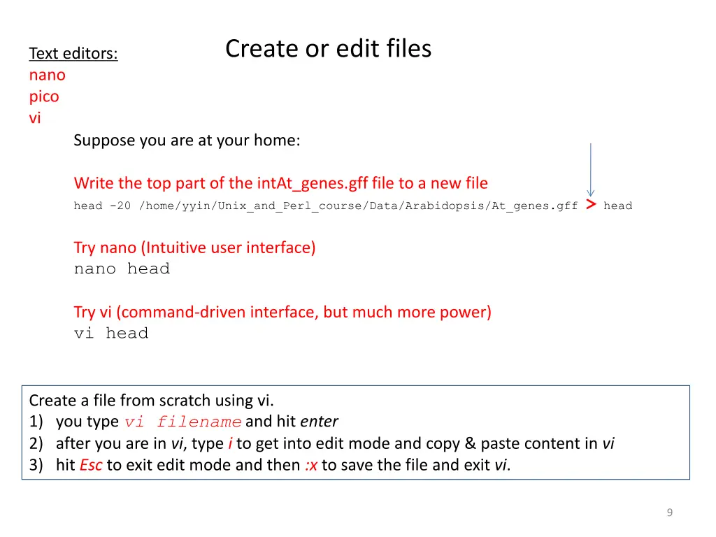 create or edit files