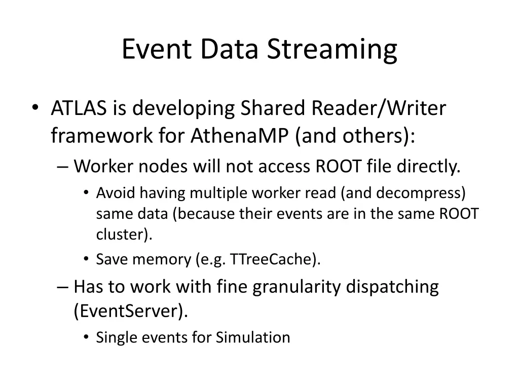 event data streaming