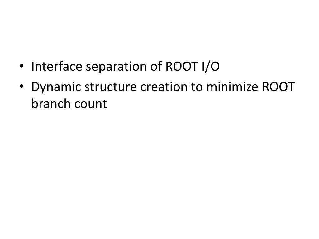 interface separation of root i o dynamic