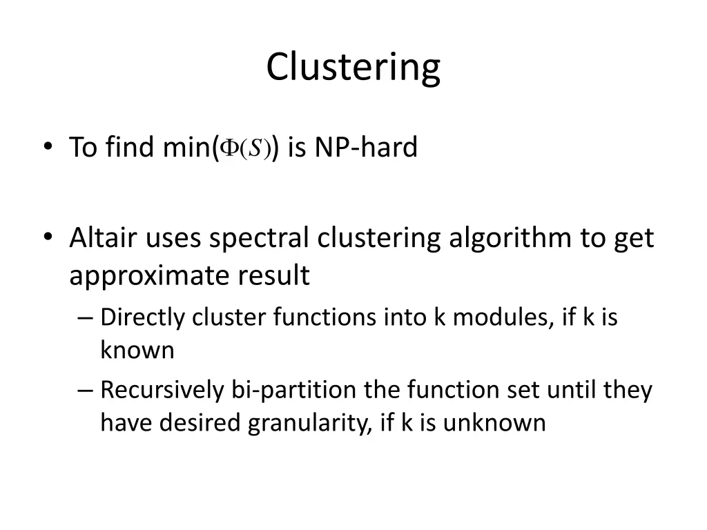 clustering 1