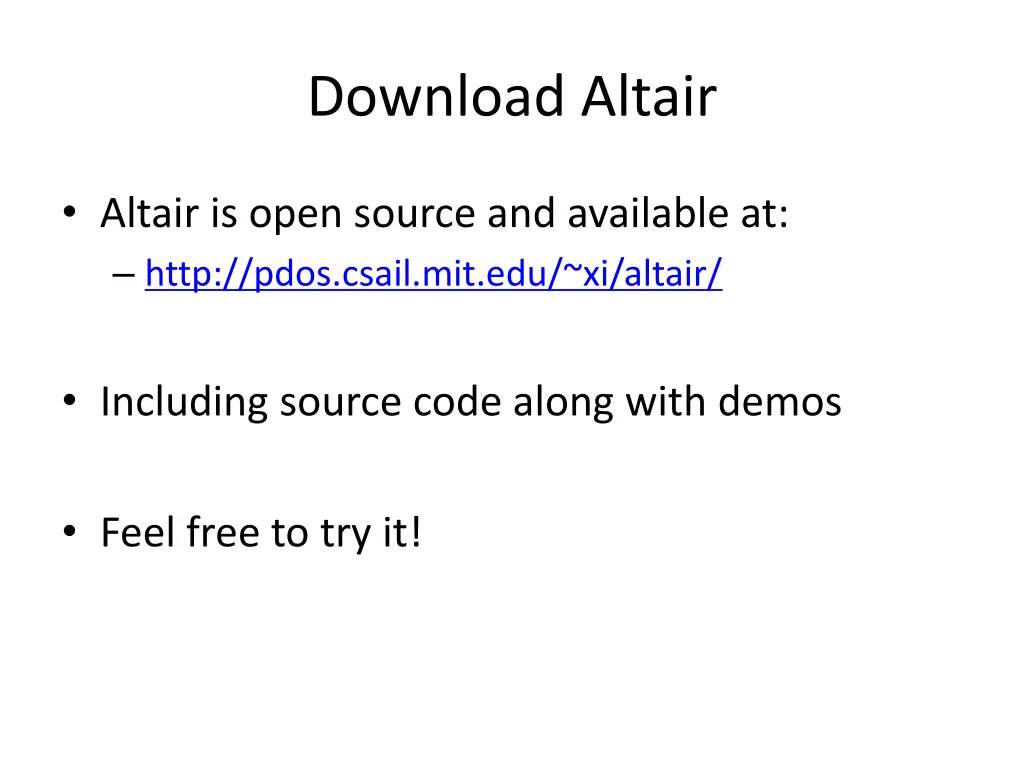 download altair