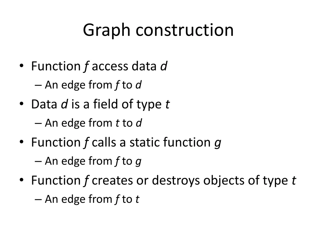 graph construction