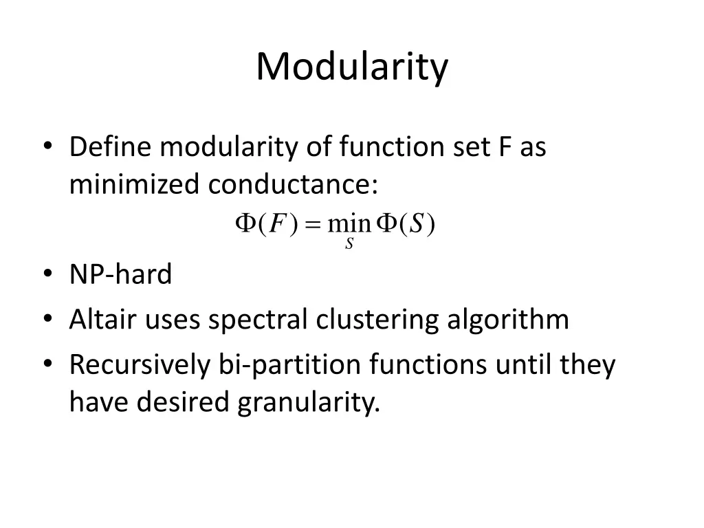 modularity