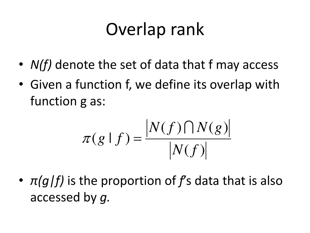 overlap rank