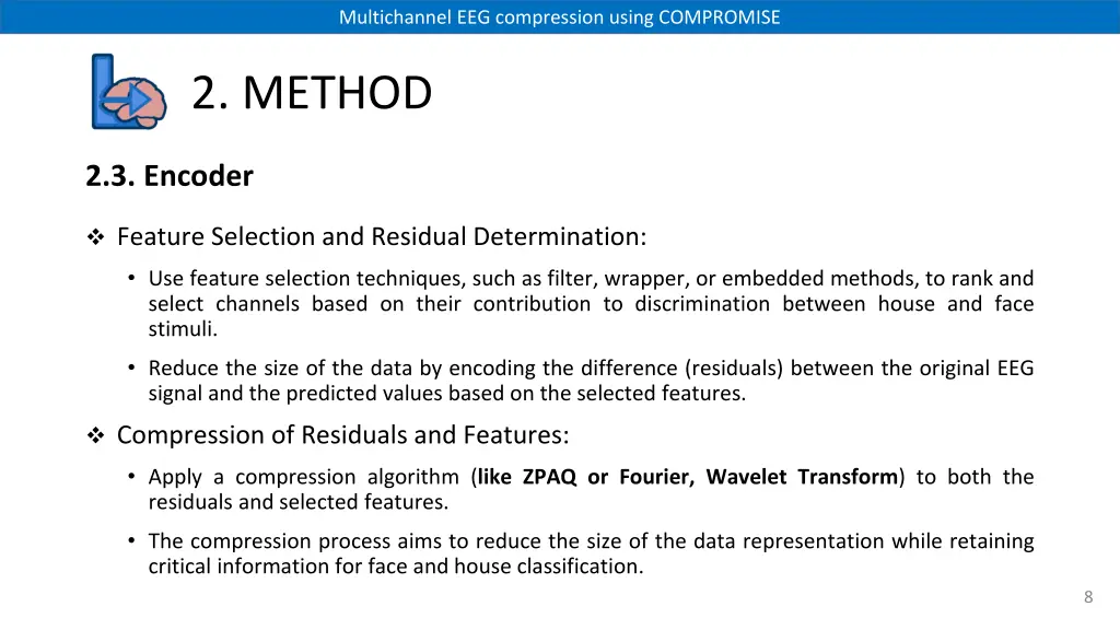 multichannel eeg compression using compromise 7