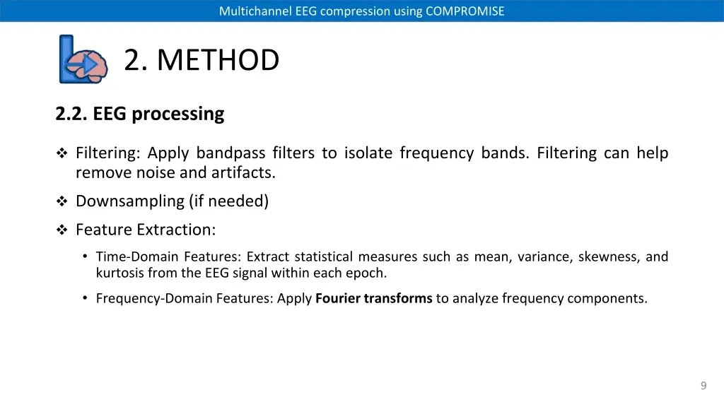 multichannel eeg compression using compromise 8