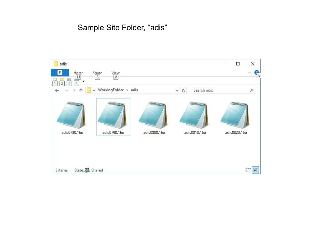 sample site folder adis