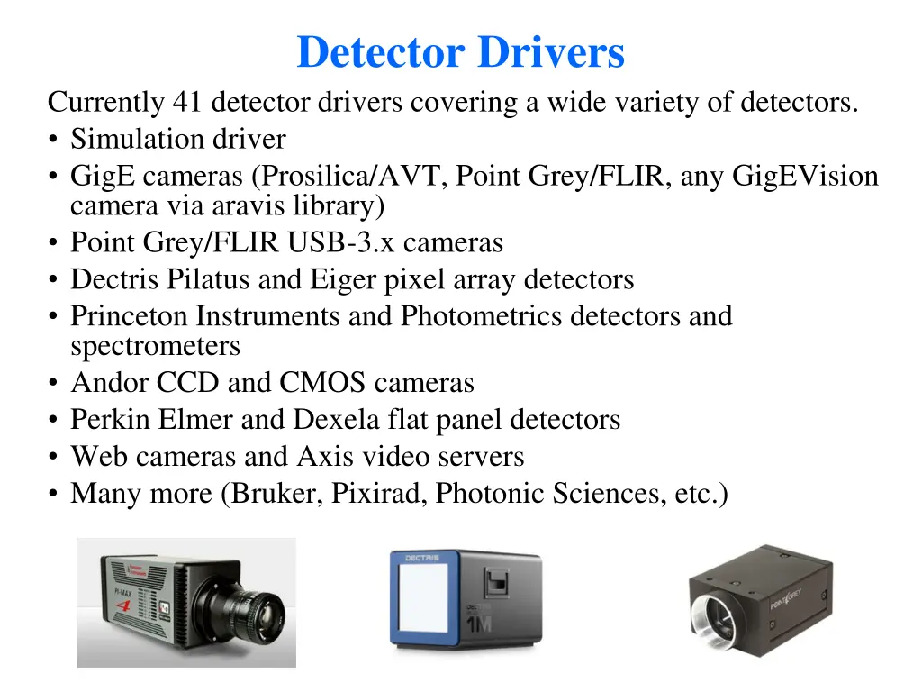 detector drivers