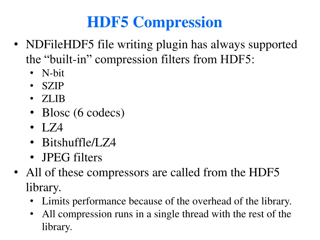 hdf5 compression