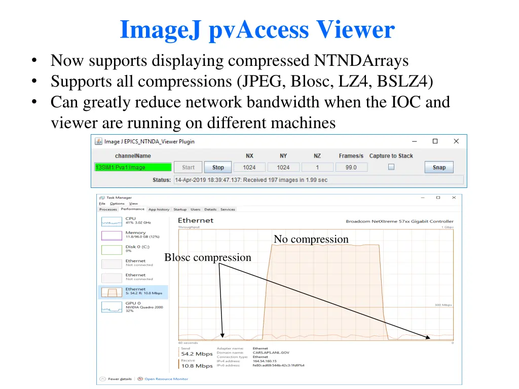 imagej pvaccess viewer now supports displaying