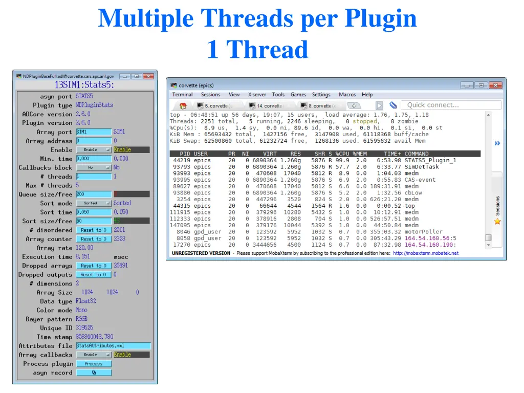 multiple threads per plugin 1 thread