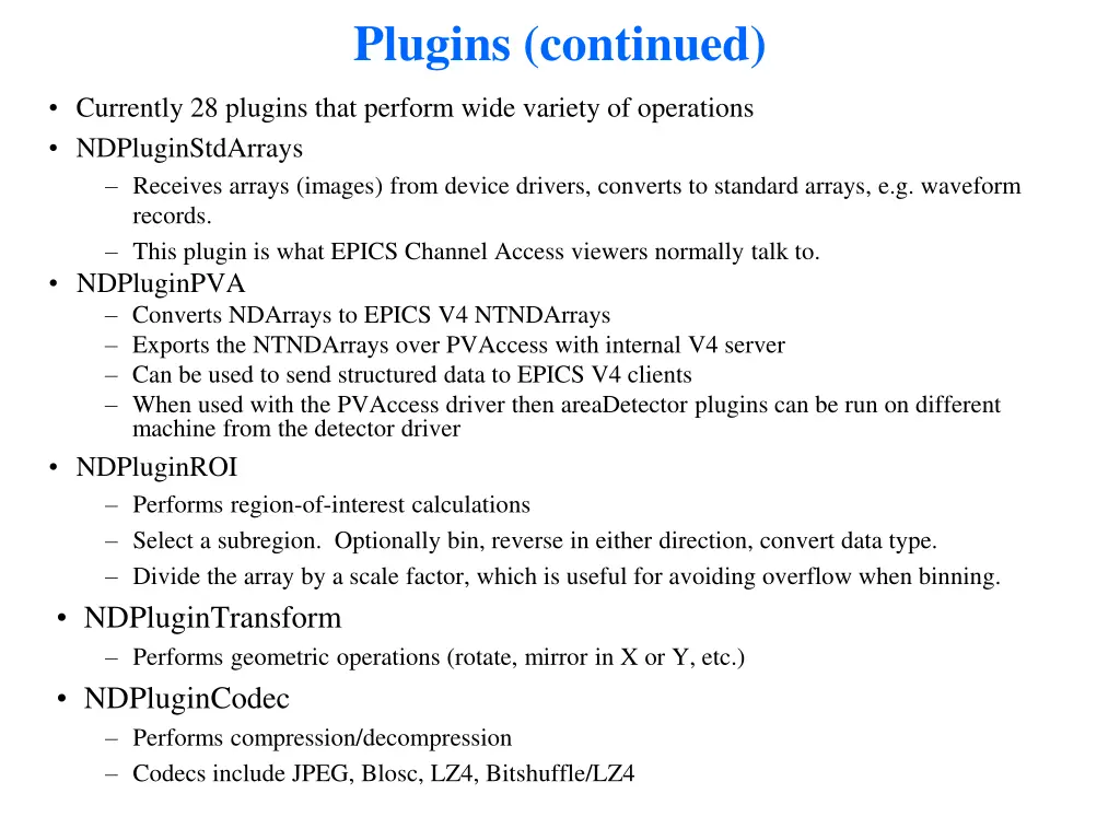 plugins continued