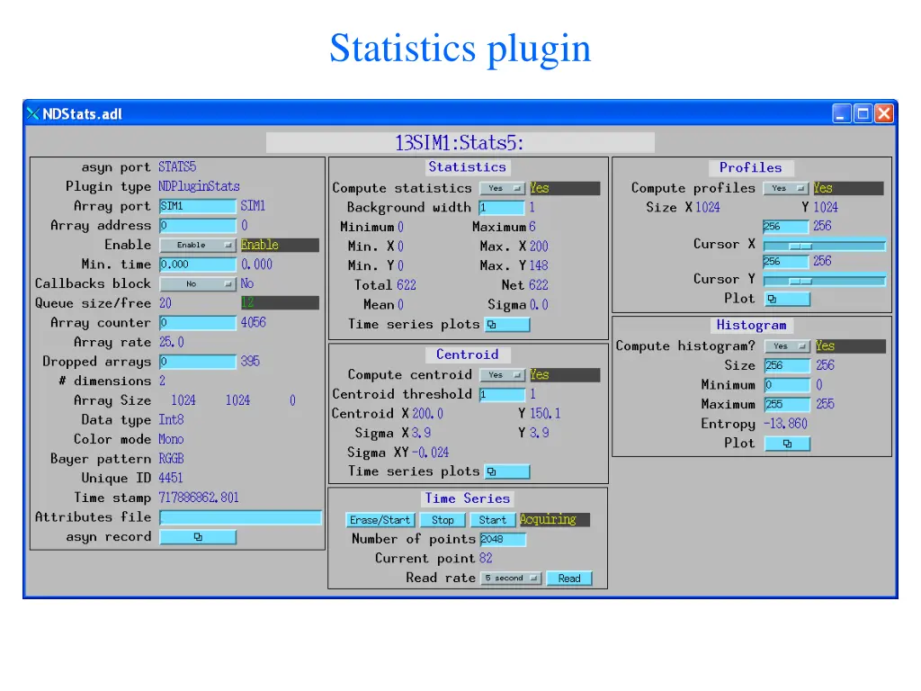 statistics plugin