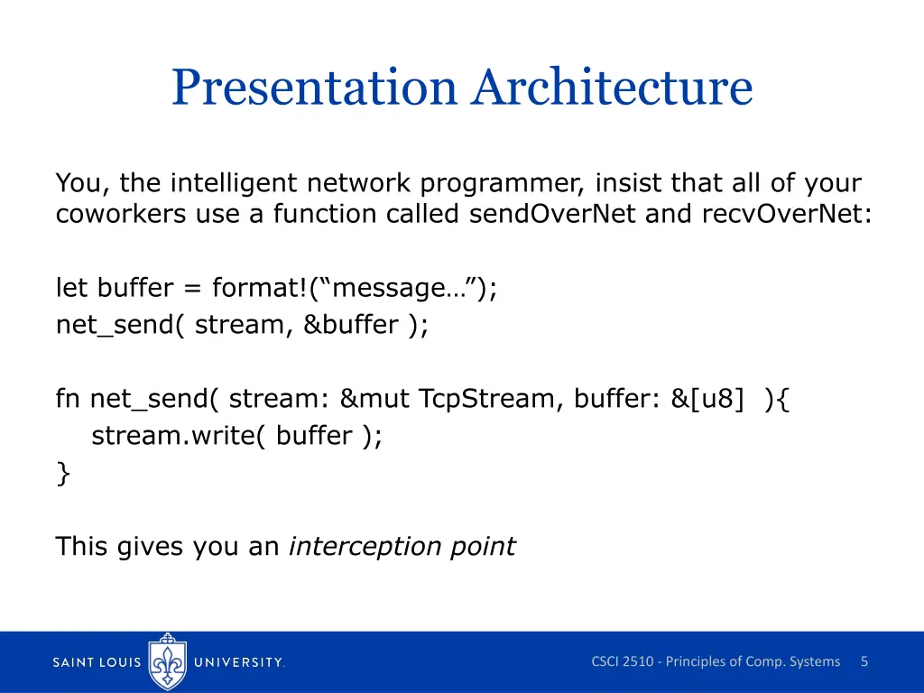 presentation architecture