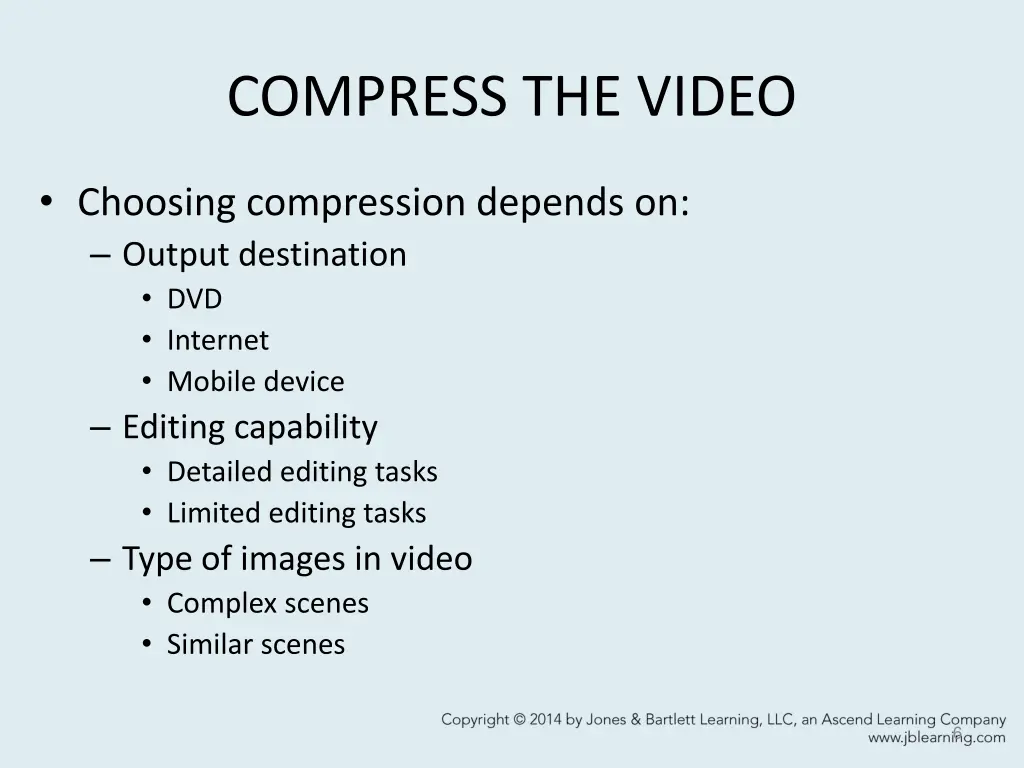 compress the video