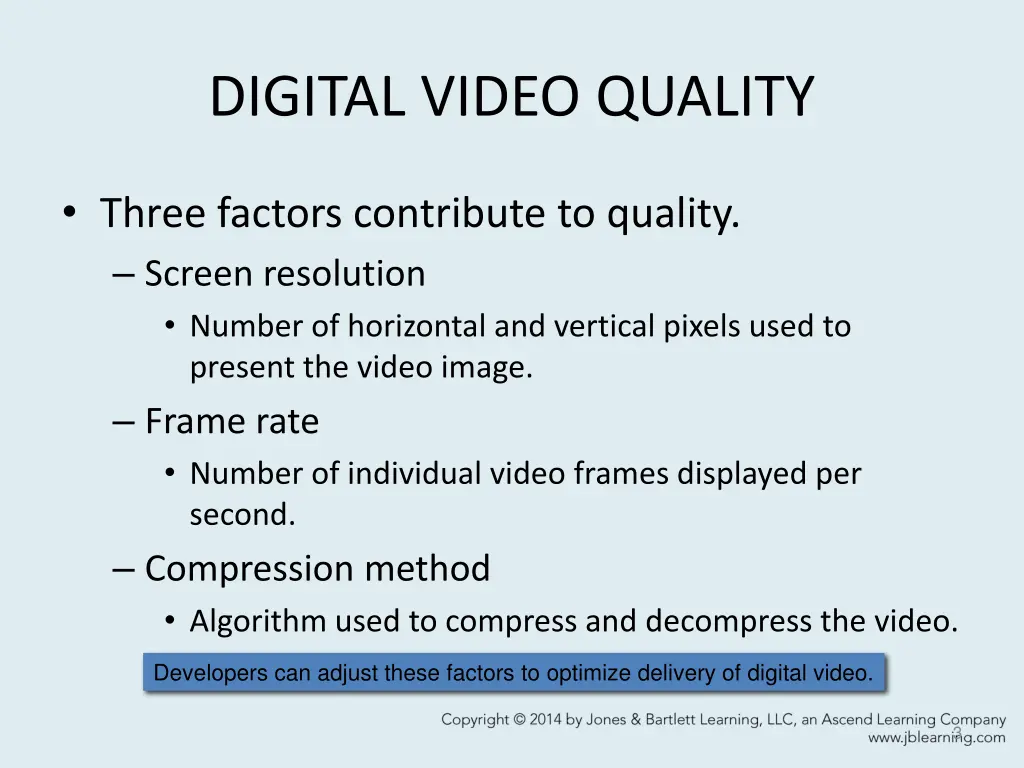 digital video quality