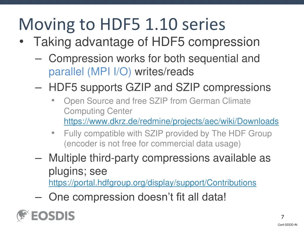 moving to hdf5 1 10 series 2