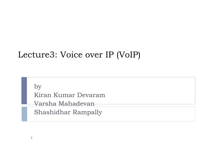 lecture3 voice over ip voip