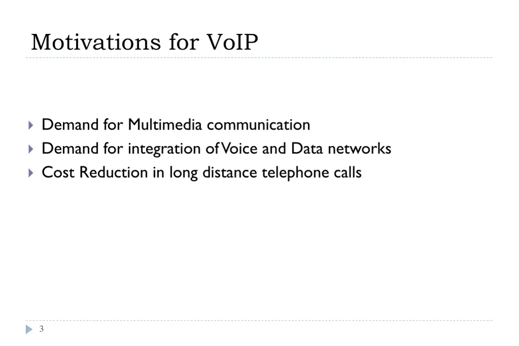 motivations for voip