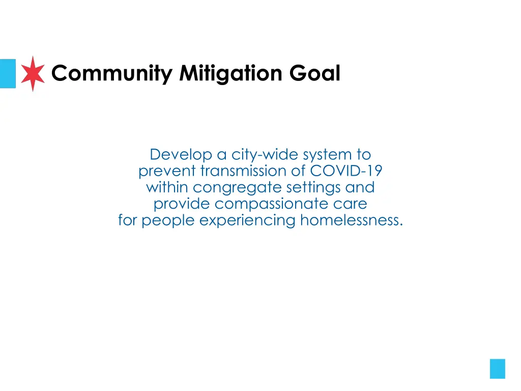 community mitigation goal