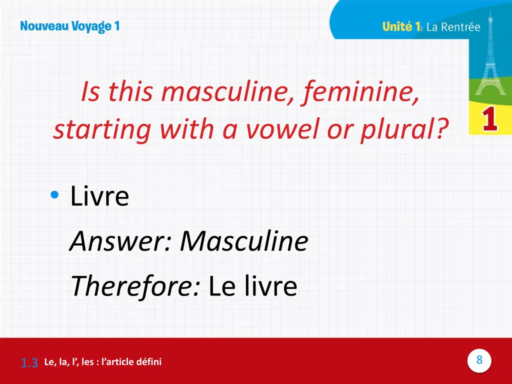 is this masculine feminine starting with a vowel 2