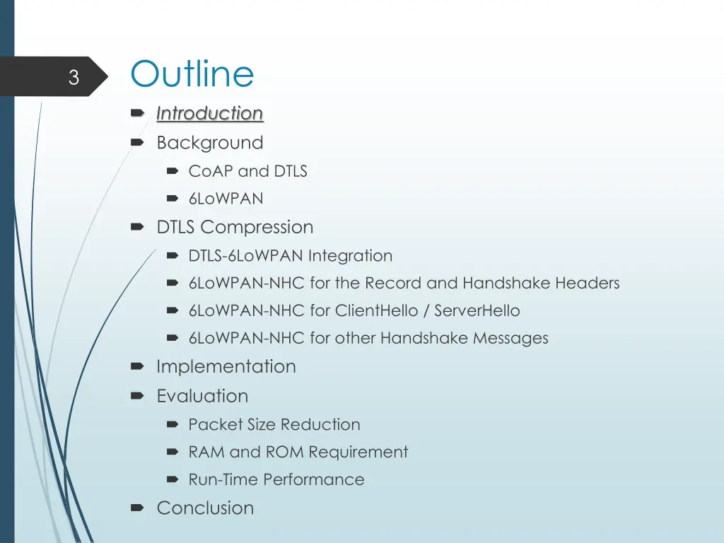 outline introduction background coap and dtls 1