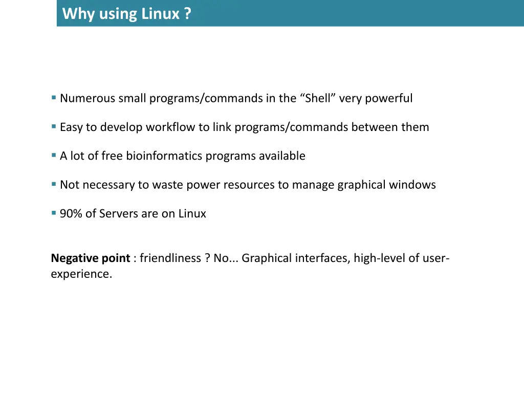 why using linux