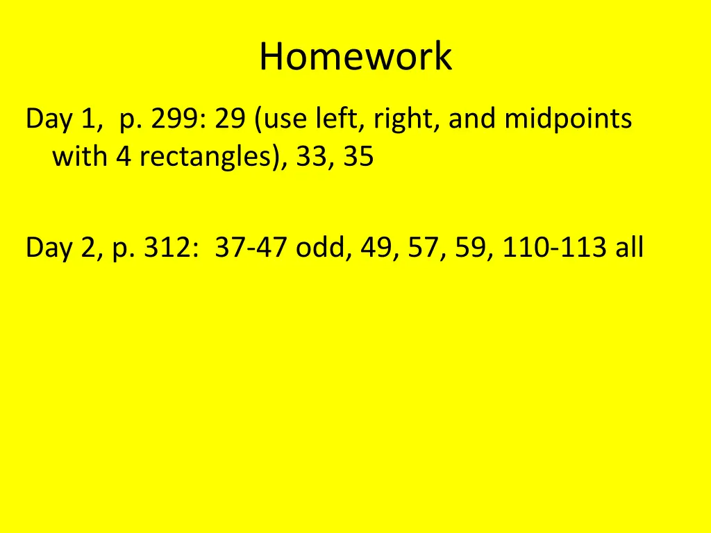 homework