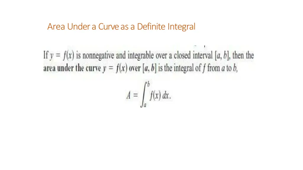 areaunderacurveasadefiniteintegral