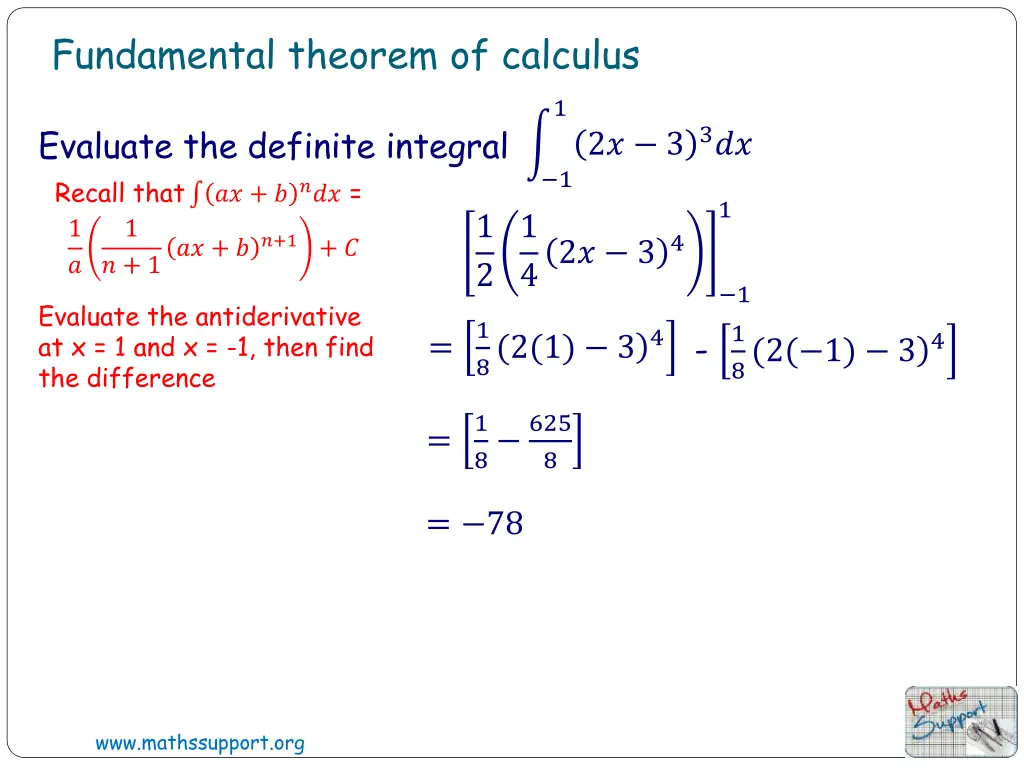 fundamental theorem of calculus 5