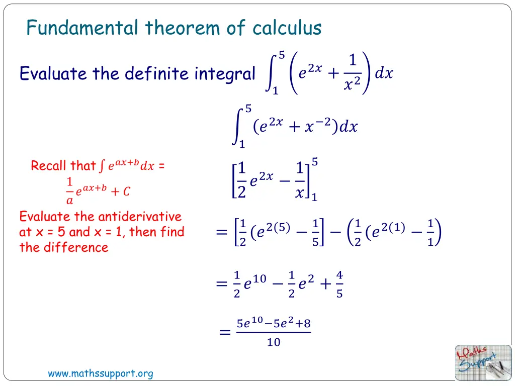 fundamental theorem of calculus 6