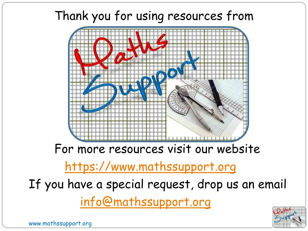 thank you for using resources from