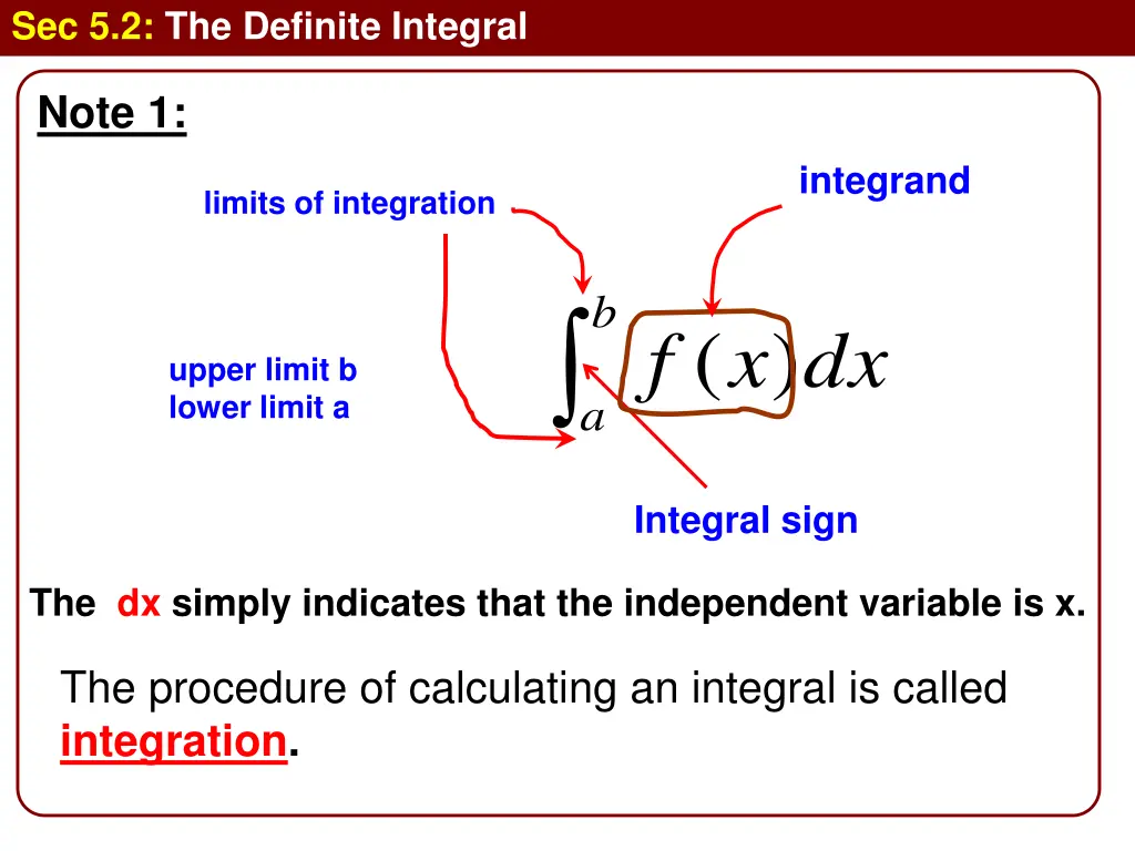 sec 5 2 the definite integral 1