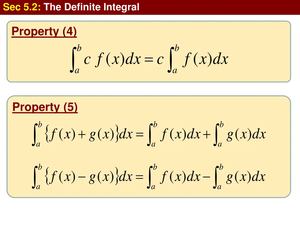 sec 5 2 the definite integral 19