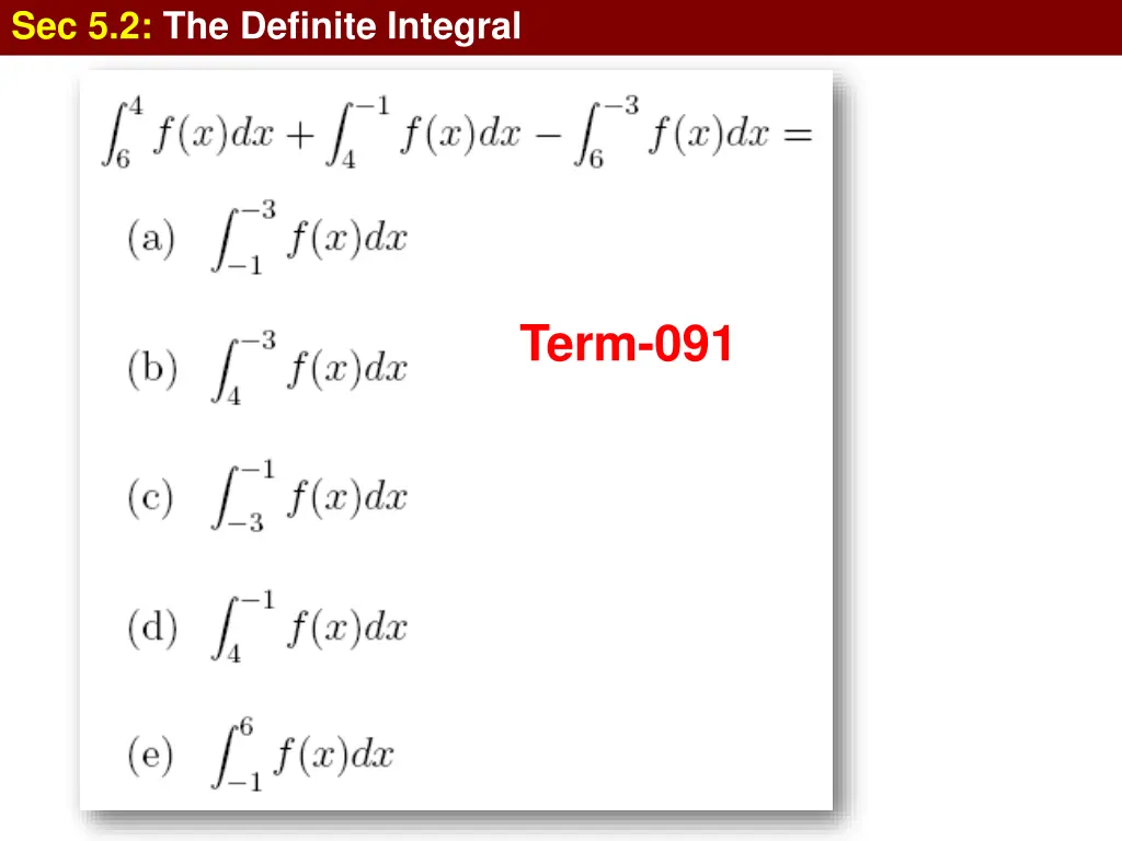 sec 5 2 the definite integral 25