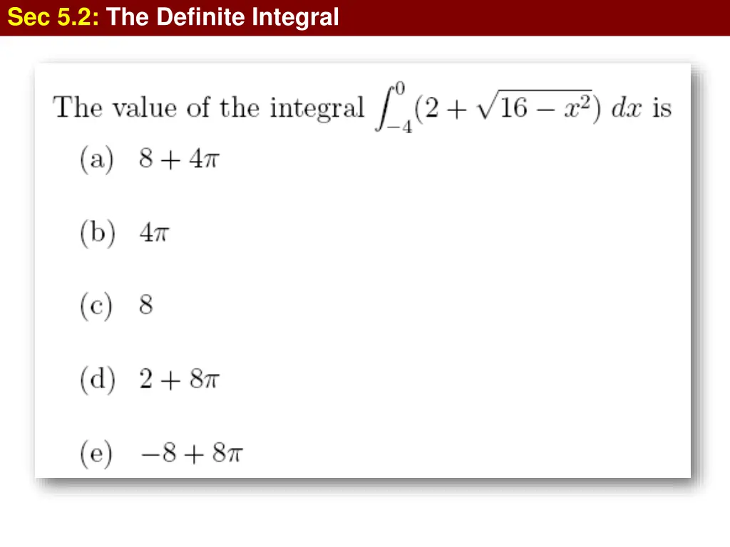 sec 5 2 the definite integral 30