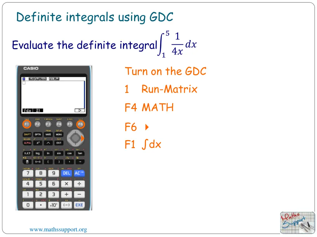 definite integrals using gdc 3