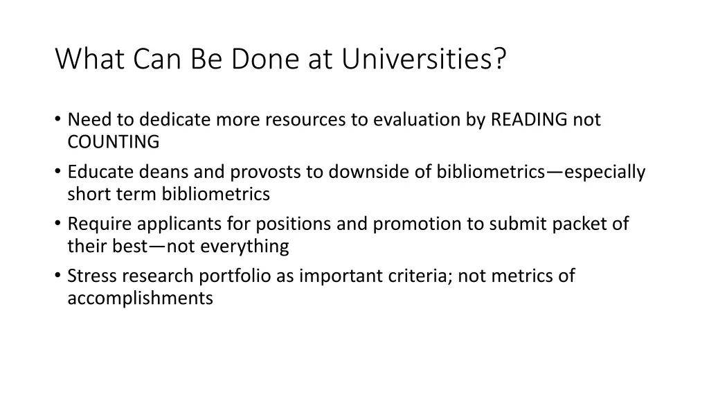 what can be done at universities