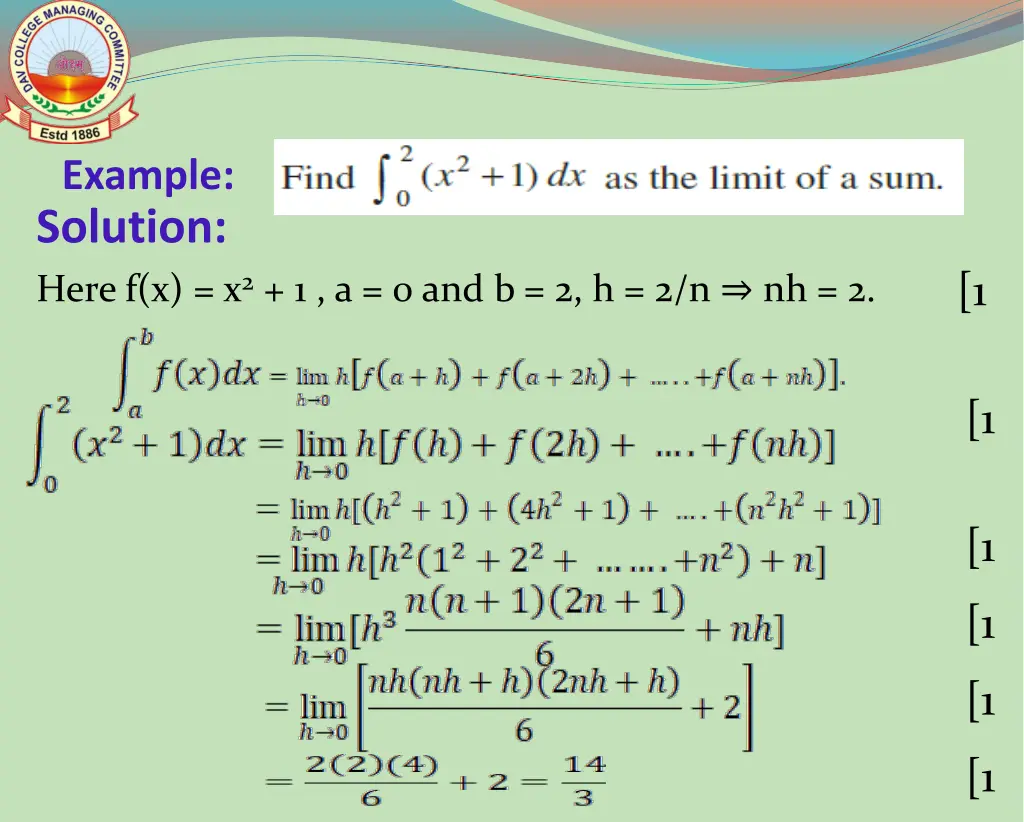 example solution here