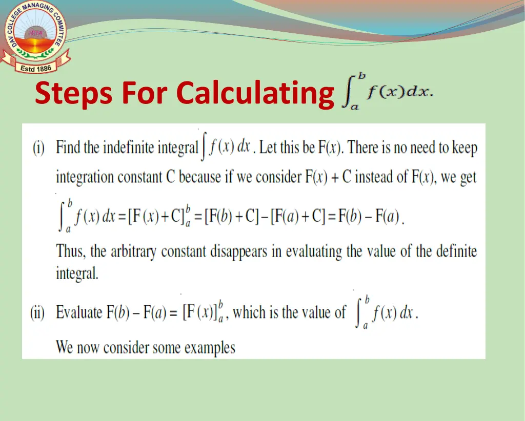 steps for calculating