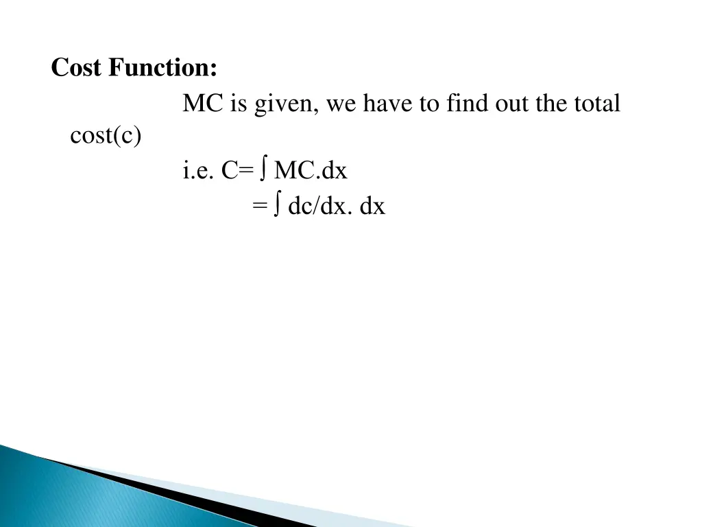 cost function