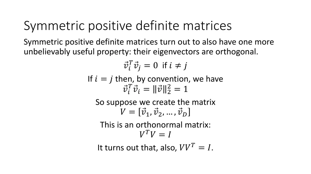 symmetric positive definite matrices symmetric