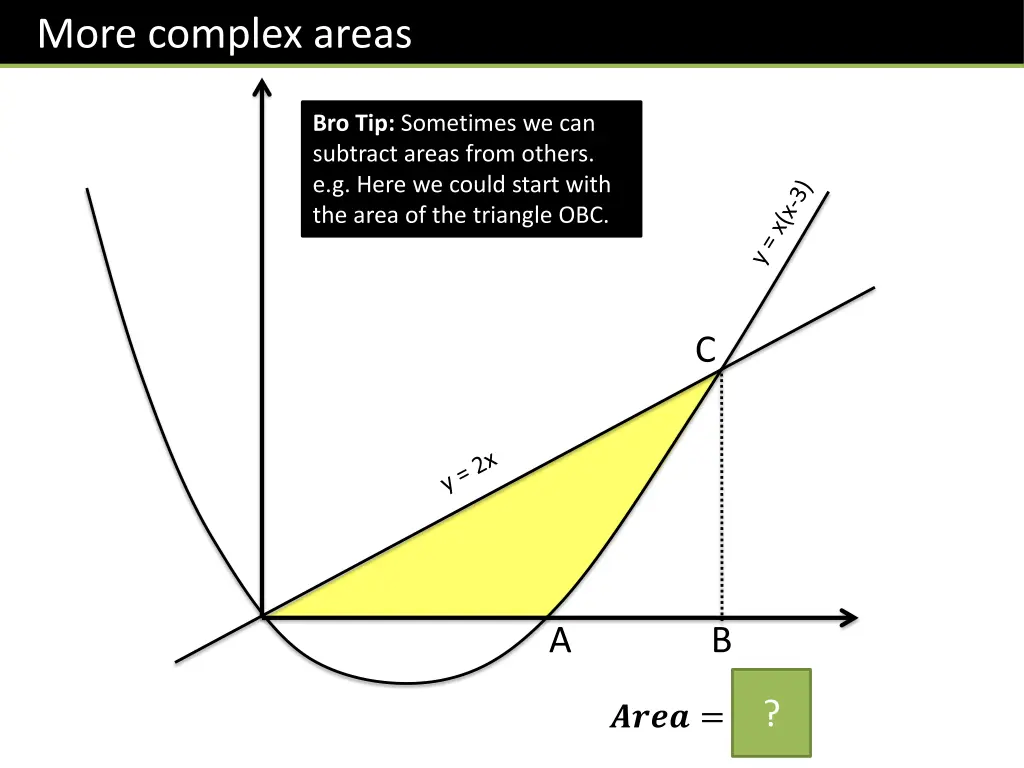 more complex areas