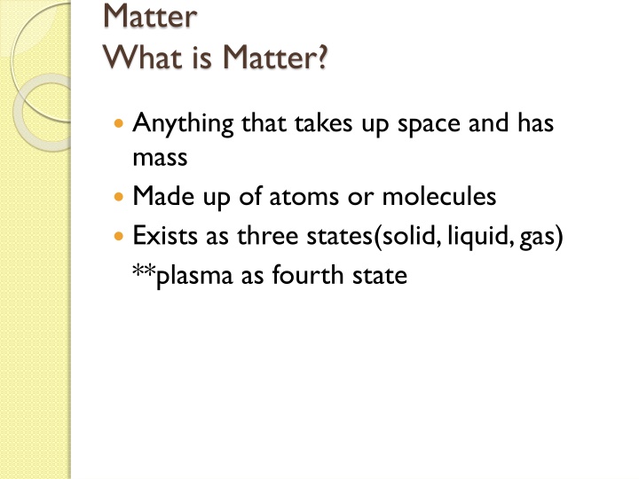 matter what is matter