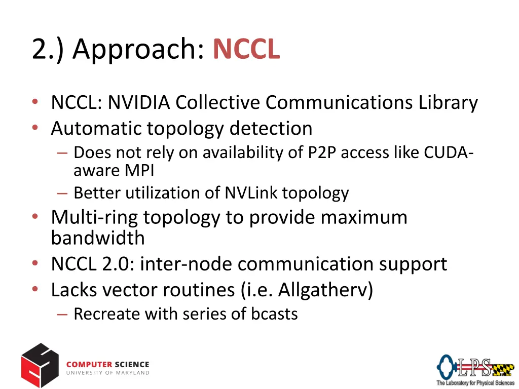 2 approach nccl